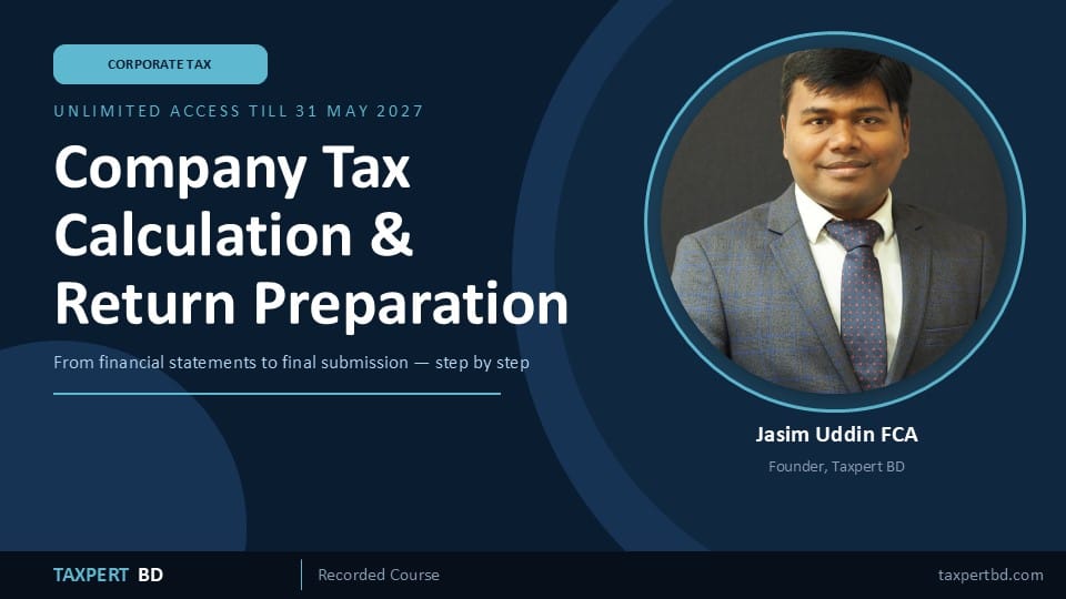 Company Tax Calculation & Return Preparation