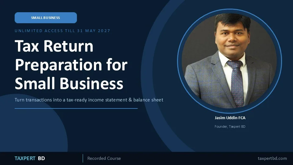 Tax Accounts and Return Preparation Small Business
