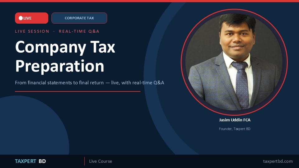 Company Tax Calculation & Return Preparation